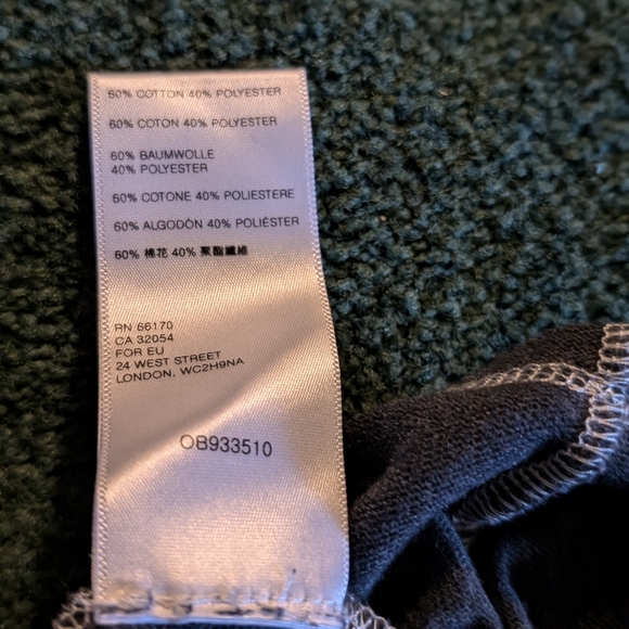 Black White Skeleton Tie-dye Turtle neck Top M - Picture 9 of 9